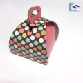Kundengebundener Logo-kleiner netter rosa Kunst-Papier-Kuchen-Verpackenkasten